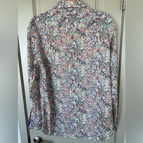 Bugatchi Paint Splash print Button Front Shirt - Picture 2 of 9